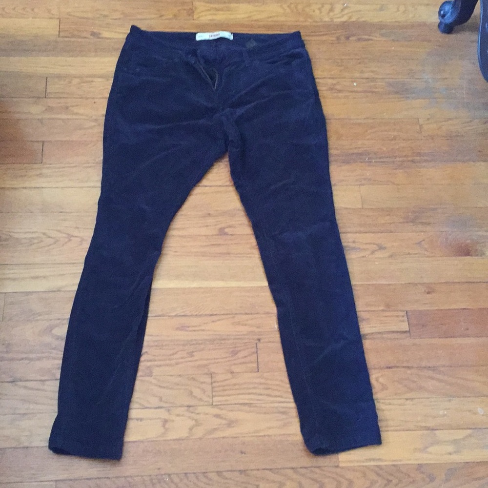 Next UK, blue corduroy skinny pants, size 10